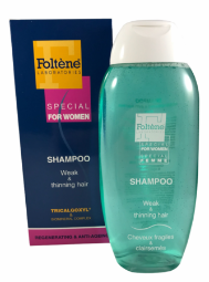 Foltene Laboratories Shampoo for weak and thinning hair.  Special for Women 8.5 oz